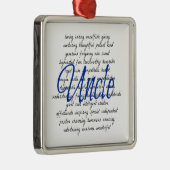 Woorden voor oom metalen ornament (Rechts)