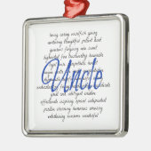 Woorden voor oom metalen ornament (Links)