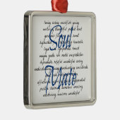 Woorden voor Soul Mate Metalen Ornament (Rechts)