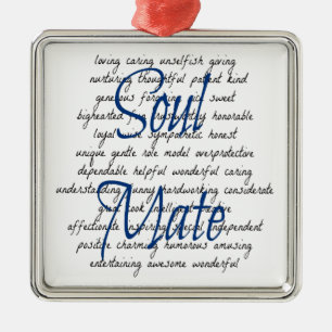 Woorden voor Soul Mate Metalen Ornament