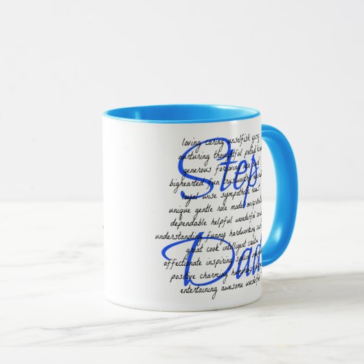 Woorden voor Step Dad Mok (Voorkant rechts)