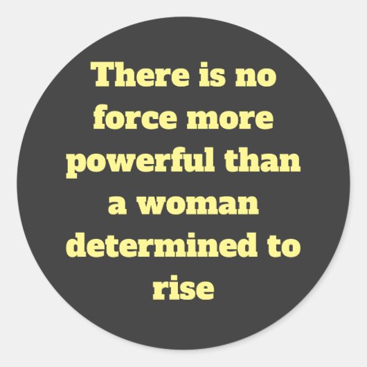 Woorden voor vrouwen over empowerment ronde sticker (Voorkant)