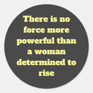 Woorden voor vrouwen over empowerment ronde sticker