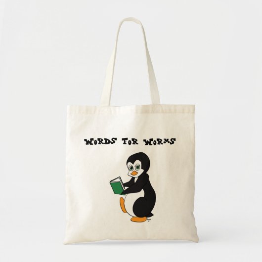 Woorden voor Worms Book Bag Tote Bag (Voorkant)