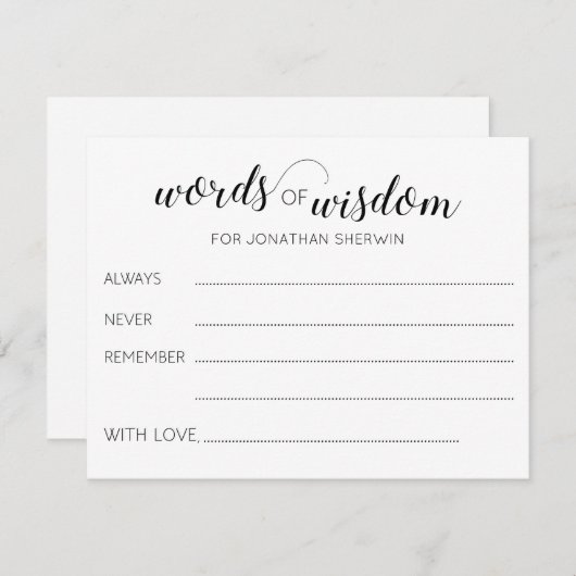 Woorden Wisdom Afstuderen Advice for Afstuderen (Voorkant / Achterkant)