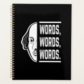 Woorden woorden Shakespeare citeren de spian Planner (Voorkant)