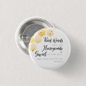 Woorden zijn net als Honeycomb Pin Ronde Button 3,2 Cm (Voorkant /achterkant)