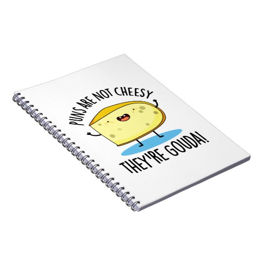Woorden Zijn Niet Kaasachtig Ze Zijn Gouda Grappig Notitieboek (Rechterzijde)