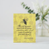 Woorden zoals het honingcitaat briefkaart (Staand voorkant)