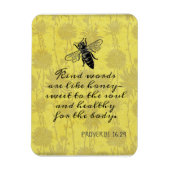 Woorden zoals het honingcitaat magneet (Verticaal)