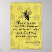 Woorden zoals Honey Proverbs Verse Poster (Voorkant)