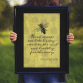 Woorden zoals Honey Proverbs Verse Poster