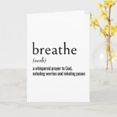 Woordenboek Definitie van BREATHE Kaart (Gele Bloem)