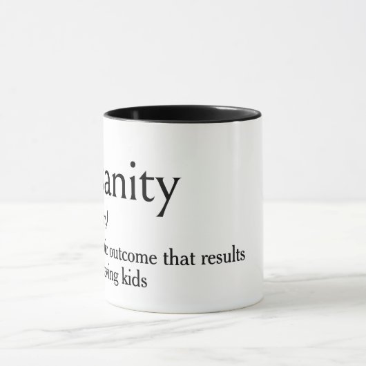 Woordenboek Definitie van KRANKZINNIGHEID Mok (Midden)