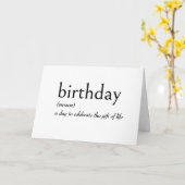 Woordenboek Definitie van verjaardag Kaart (Gele Bloem)