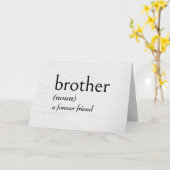 Woordenboek Definitie voor Broeder Verjaardag Kaart (Gele Bloem)