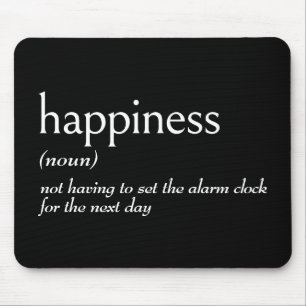 Woordenboek definitie voor geluk muismat