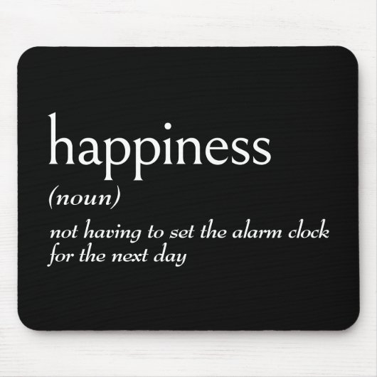 Woordenboek definitie voor geluk muismat (Voorkant)