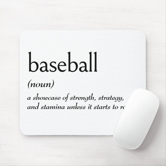 Woordenboek definitie voor honkbal muismat (Met muis)