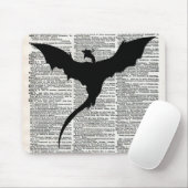  woordenboek draak middeleeuws muismat (Met muis)