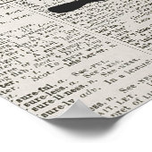  woordenboek en handgemaakte lemonstructuur poster (Hoek)