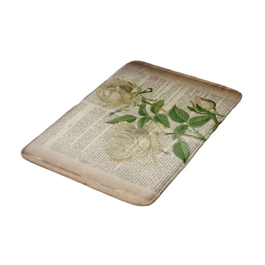 Woordenboek Frans land Botanische witte roos Badmat (Gekanteld)