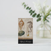 woordenboek frans  land seashell visitekaartje (Staand voorkant)