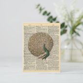 woordenboek Kunst prachtige voetgangersvogel Briefkaart (Staand voorkant)