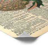  woordenboek Kunst prachtige voetgangersvogel Poster (Hoek)