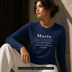 Woordenboek Naam Betekenis Definitie Vrouwen Tri-Blend Shirt