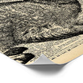  woordenboek pagina met konijn poster (Hoek)