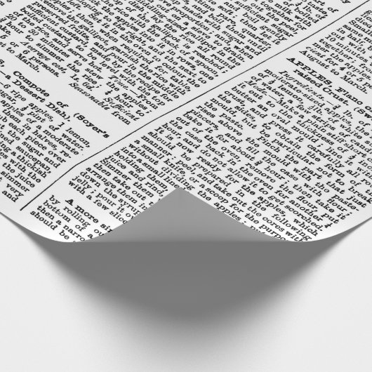  woordenboek Pagina's Apple Recipes Cadeaupapier (Hoek)