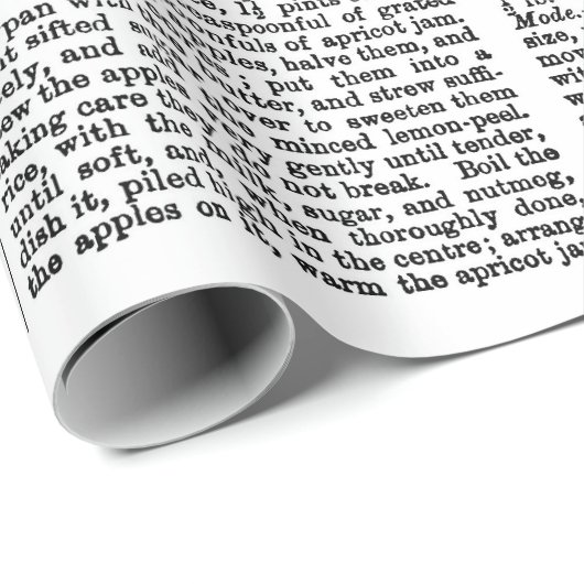 woordenboek Pagina's Apple Recipes Cadeaupapier (Rol Hoek)