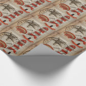 woordenboek print kunst kustvuurtoren van seashell cadeaupapier (Hoek)