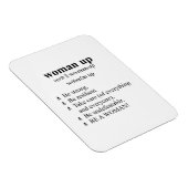 Woordenboek stijl definitie "vrouw omhoog" magneet (Rechterzijde)