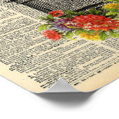 woordenboek Wandkunst Vogel en kooi Poster (Hoek)