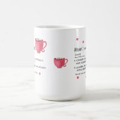 Woordenboekdefinitie hete chocolade koffiemok (Center)