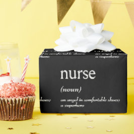 Woordenboekdefinitie van een VERPLEEGSTER Cadeaupapier