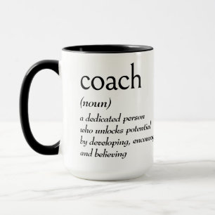 Woordenboekdefinitie voor COACH Mok