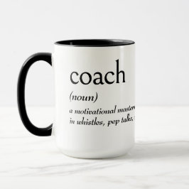 Woordenboekdefinitie voor COACH Mok