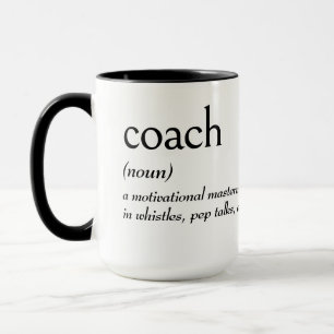 Woordenboekdefinitie voor COACH Mok