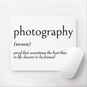Woordenboekdefinitie voor FOTOGRAFIE Muismat