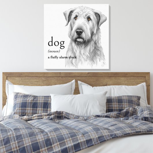 Woordenboekdefinitie voor HOND Canvas Afdruk (Insitu (Slaapkamer))
