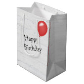 Woordenboekdefinitie voor late verjaardag medium cadeauzakje (Achterkant Gekanteld)