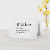 Woordenboekdefinitie voor MOEDER Kaart (Gele Bloem)
