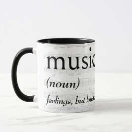 Woordenboekdefinitie voor MUZIEK Mok