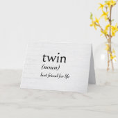 Woordenboekdefinitie voor TWIN Kaart (Gele Bloem)