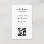 Woordenboekige QR-code Visitekaartje (Achterkant)