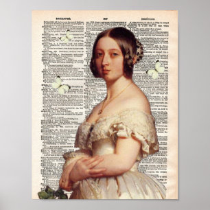 woordenboekpagina en koningin Victoria Poster