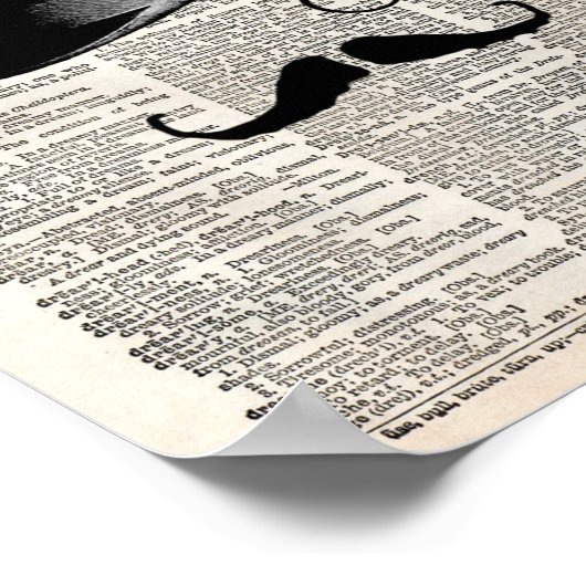  woordenboekpagina met bovenzijde poster (Hoek)